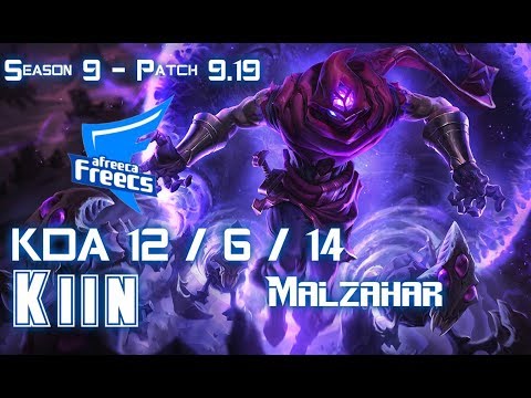 AFs Kiin MALZAHAR vs PANTHEON Mid - Patch 9.19 KR Ranked