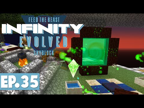 FTB INFINITY EVOLVED SKYBLOCK - DROP OF LUCK! #35 [FTB Skyblock]
