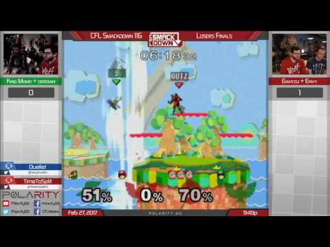 CFL Smackdown 116 Melee - King Momo + Derdian vs Gahtzu + Envy - Doubles Losers Finals