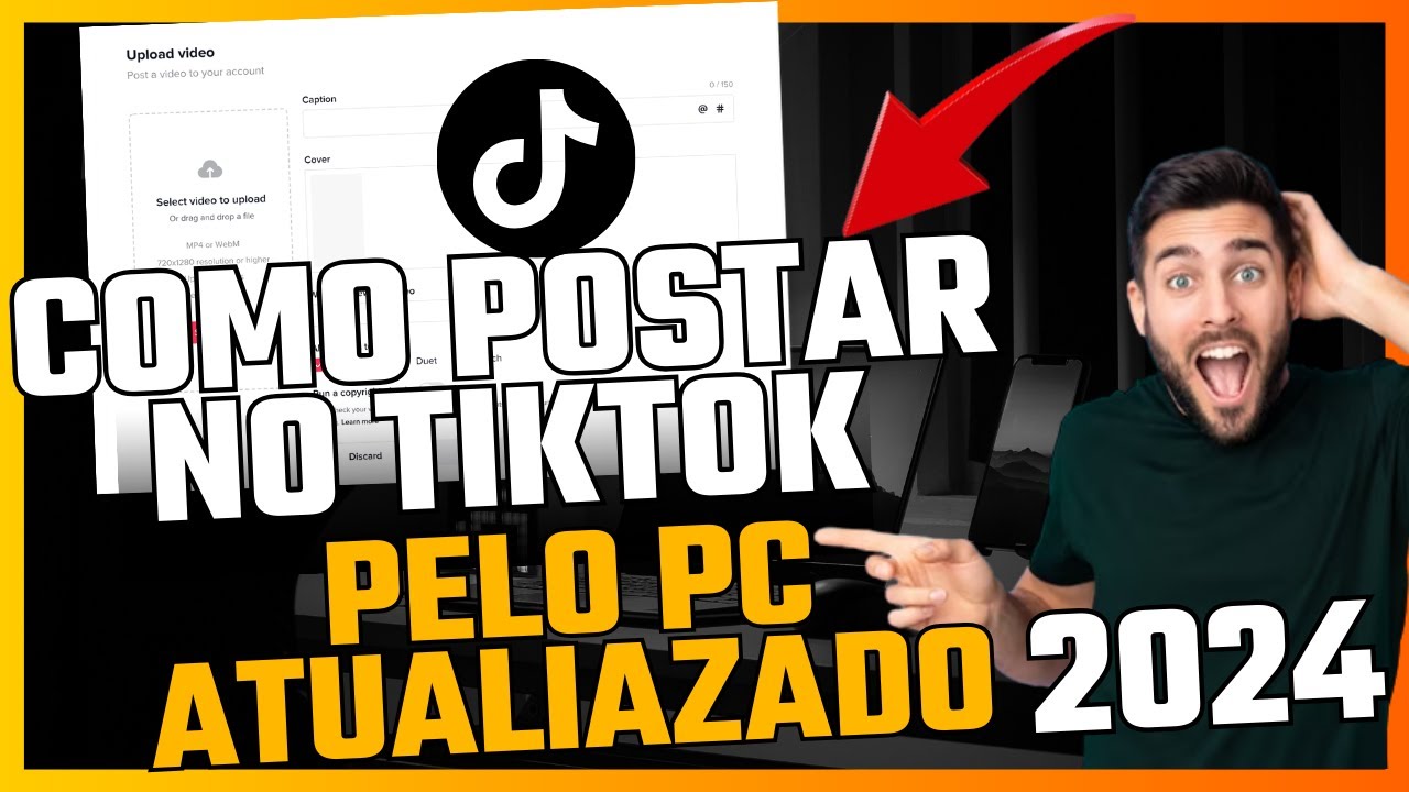 COMO POSTAR VÍDEO NO TIKTOK PELO PC ATUALIZADO 2024