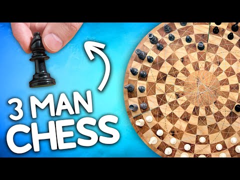 Three Man Chess: A 3-person chess board