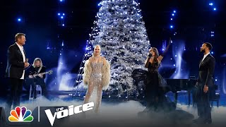 Blake, Camila, John and Gwen Deliver an Incredible Holiday Coach Performance | NBC&#39;s The Voice 2022