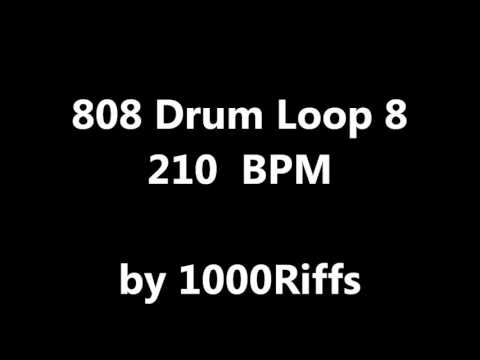 808 Drum Loop # 8 : 210 BPM - Beats Per Minute