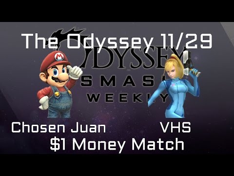 The Odyssey 11/29 - Chosen Juan (Mario) vs. VHS (ZSS/Wolf) $1 Money Match