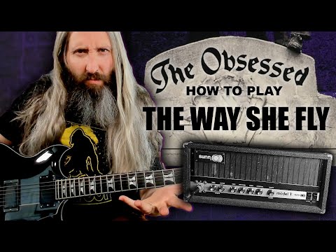 WINO Doom Metal Guitar Lesson - The Obsessed The Way She Fly - Cranked Sunn Model T NO PEDALS