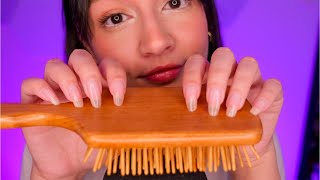 ASMR Sleep Tingle Relax Trigger Words plus Wood Tapping Brushing Crispy Mouth Sounds