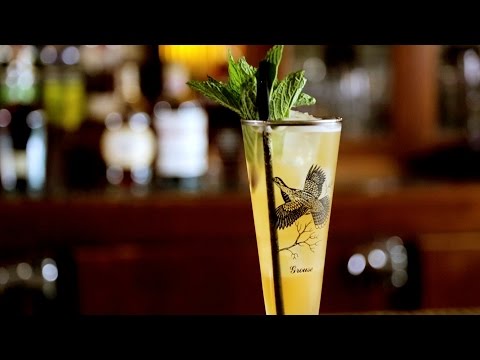 Learn to make Midnight In Hawaii, an extra-tropically Airmail cocktail. – Cocktail Club: Episode 2