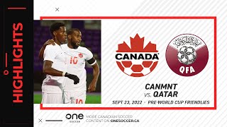 HIGHLIGHTS: CanMNT vs. Qatar in pre-FIFA World Cup friendly (Sept. 23, 2022)