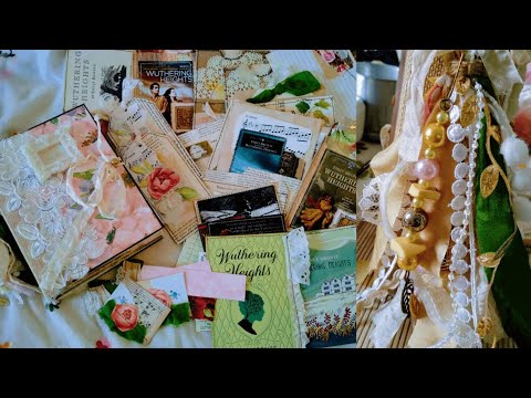 SOLD| "Wuthering Heights" themed romantic Junk Journal | Guest DT project for BobnBetty India