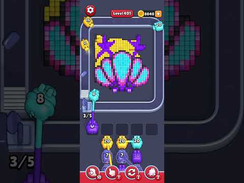 Pixel Flow Level 401 Walkthrough