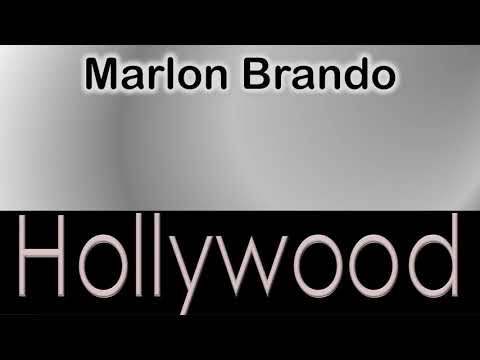Marlon Brando   How to pronounce Marlon Brando Hollywood Actor from 1765 Vine Street?