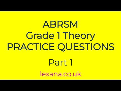 ABRSM Grade 1 Theory Practice Questions for ABRSM Online Music Theory exam (Part 1)