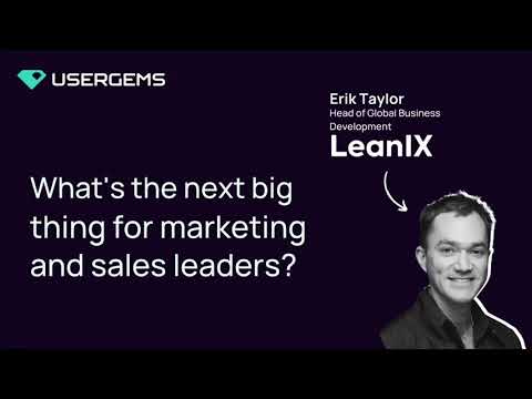What's the next big thing for sales and marketing leaders