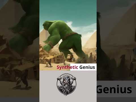 "The Giant Ogre Destroys the Pyramids – An Epic Clash of Legends!"