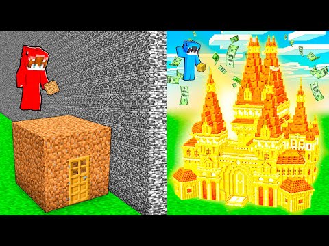 Trolleé con HACKS Millonarios a MI AMIGO en Reto de Construcción en Minecraft