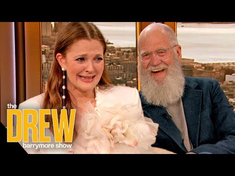 Drew Bursts into Tears When David Letterman Surprises Her in Person for a Birthday Bash Episode