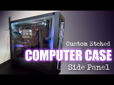 Custom etched computer case - How to sandblast glass