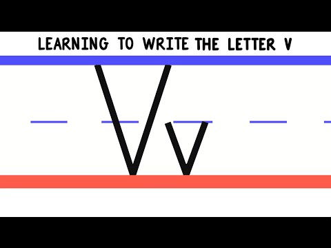Write the Letter V - ABC Writing for Kids - Alphabet Handwriting by 123 ABC tv