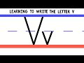 Write the Letter V - ABC Writing for Kids - Alphabet Handwriting by 123 ABC tv