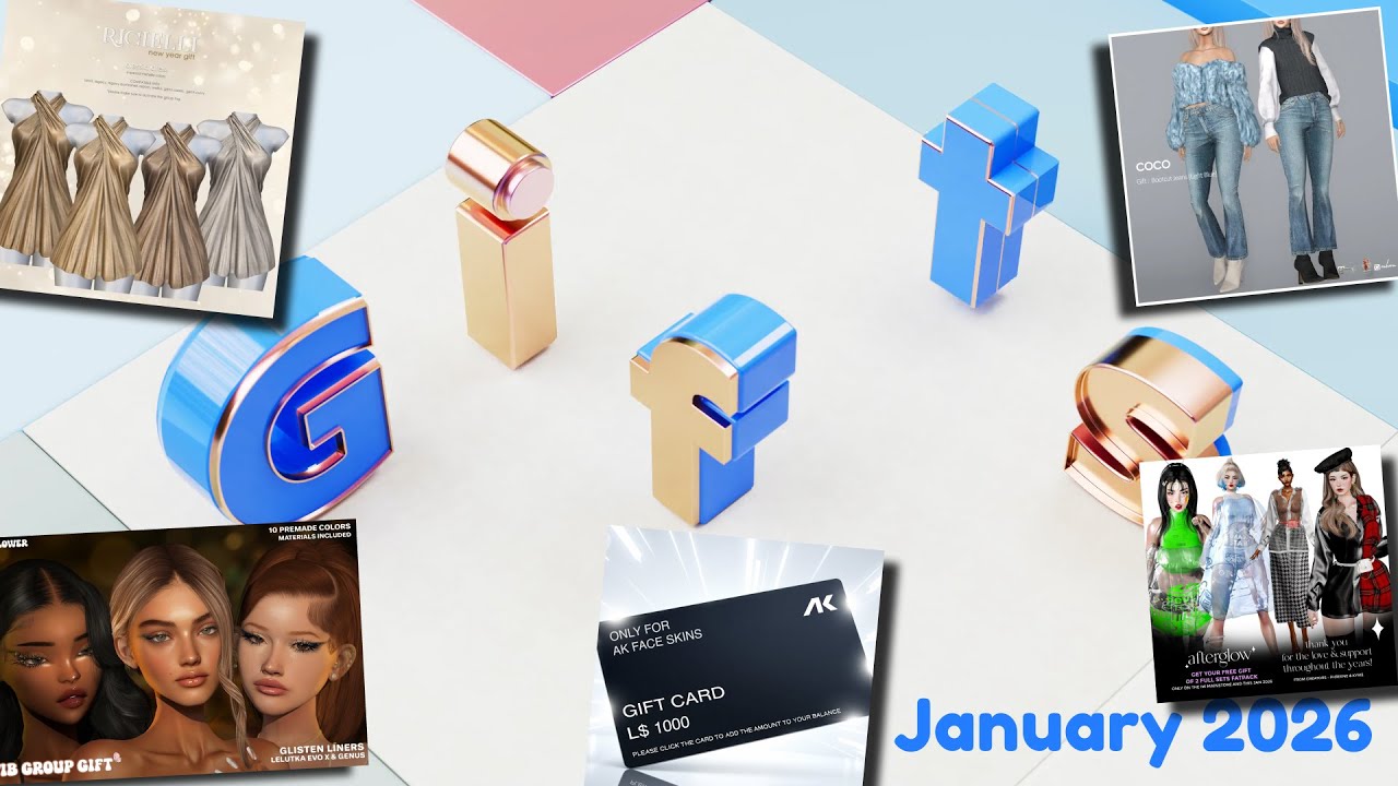 FREE GIFTS | January 2026 | Second Life