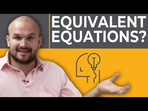 Part of a video titled What are equivalent equations - YouTube