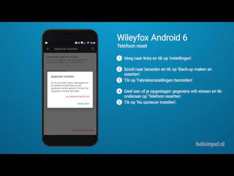 Tips & Tricks - Wileyfox smartphone: Telefoon reset (Android 6)