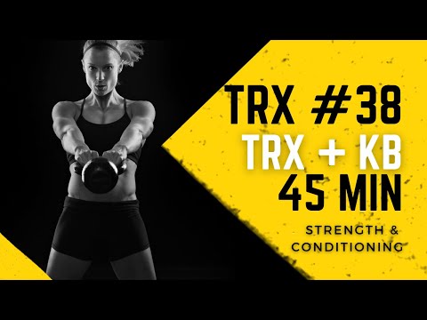 TRX with Shana Workout #38: 45 Minute Strength & Conditioning with TRX & Kettlebells