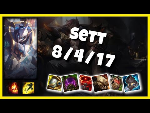Sett vs Jhin NA Challenger BOT (8/4/17) - v11.2