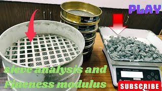 Sieve analysis test of coarse aggregate as per IS code 2386 | Fineness modulus test of Coarse aggre.