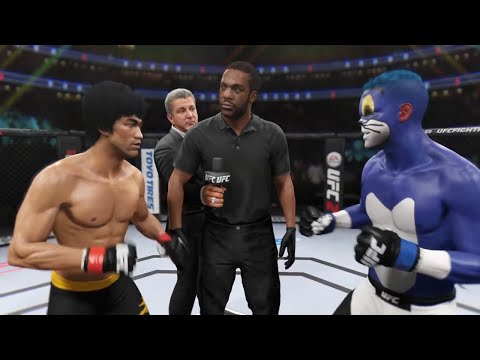 Bruce Lee vs. Cat Tom (EA sports UFC 2) - Amazing Moment