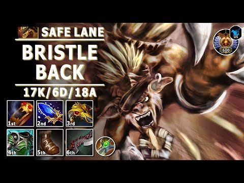 Bristleback Safe Lane Carry | 7.32b | Pos 1 BB Play | Dota 2 Immortal Gameplay