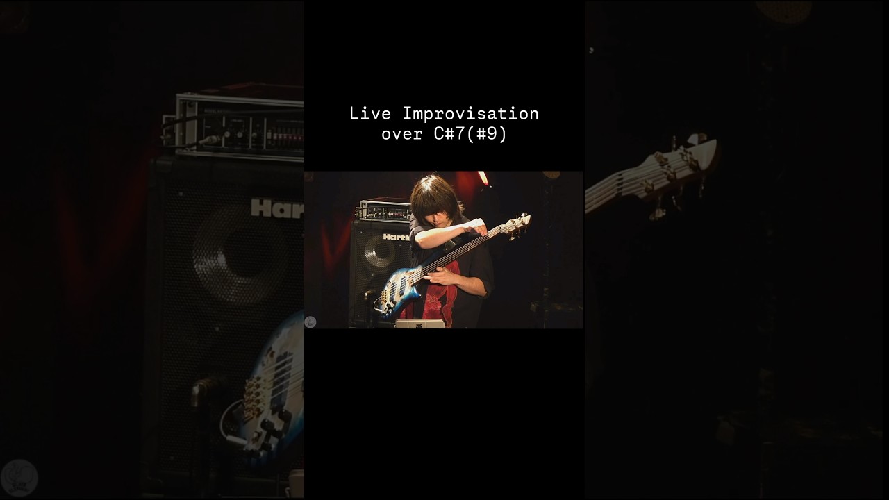 Live Improvisation over C# 7(# 9) #jazzfusion #ベーシスト #bassplayer #ジャズフュージョン #bassist #ベース #베이스