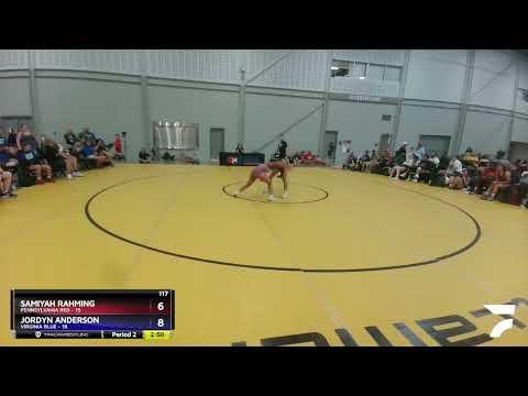 117 Lbs Semis & 3rd Wb (16 Team) - Samiyah Rahming, Pennsylvania Red Vs Jordyn Anderson, Virginia