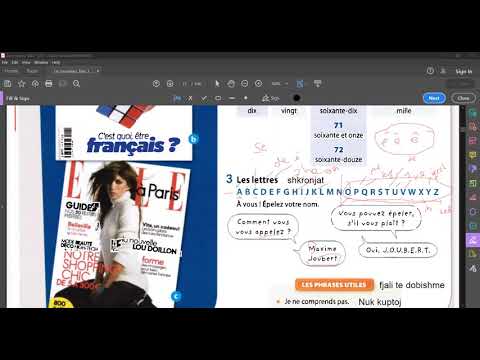 Alfabeti ne Frengjisht dhe Hyrje ne Mesimin 1 - Le nouveau Taxi