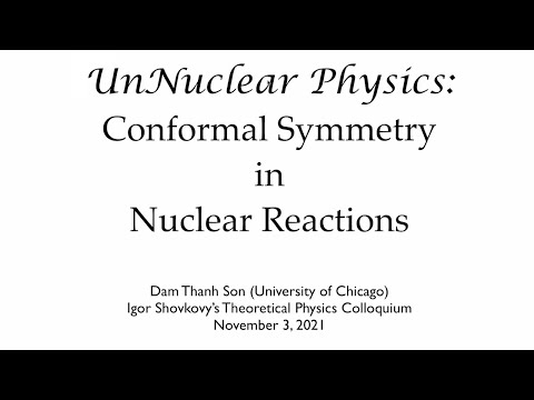 Unnuclear physics: Conformal symmetry in nuclear reactions