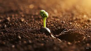 Realistic Plant Growth Time-Lapse - From Seed to Sprout Under the Sun