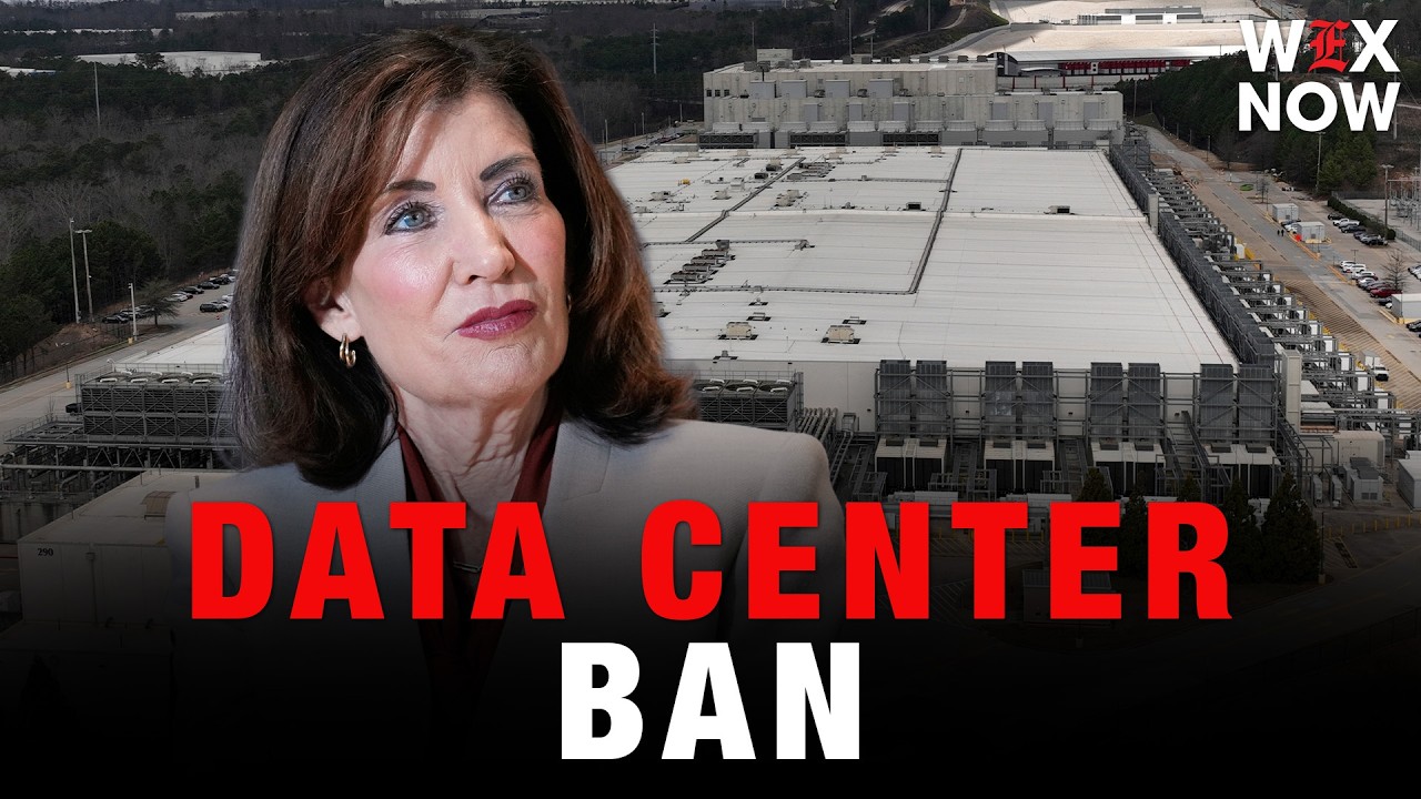 Hochul to sign one-year ban on data center construction - YouTube video featuring the word immediately