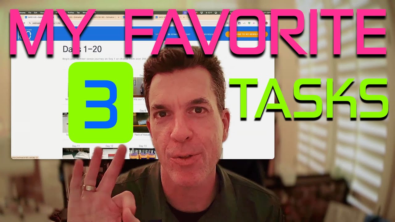 My 3 FAVORITE ESTIMATION 180 Tasks • Andrew Stadel
