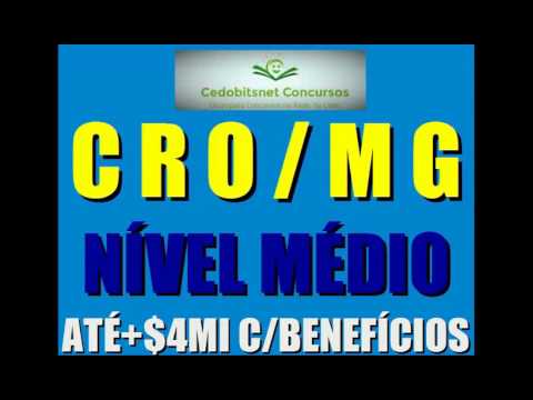 CRO MINAS GERAIS CONCURSO PÚBLICO PROVAS QUESTÕES SIMULADO CURSO APOSTILA CONSELHO ODONTO MG