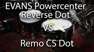 Video thumbnail for Evans Powercenter Reverse Dot vs Remo CS Dot on Snare by Marius Schulte