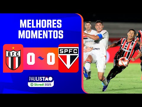 BOTAFOGO 0 X 0 SÃO PAULO | MELHORES MOMENTOS | 2ª RODADA | PAULISTÃO SICREDI 2025