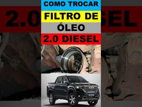 Como trocar o filtro de óleo do motor Rampage 2.0 diesel?