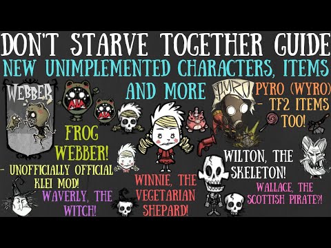 Unimplemented Characters! FROG WEBBER!? VOICES?! - Don't Starve Together