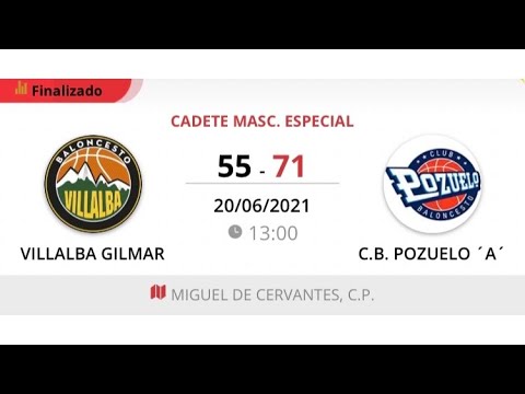 Cadete masc A VILLALBA GILMAR - CB POZUELO