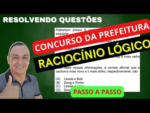 LOGICAL REASONING QUESTIONS STEP BY STEP. How to solve the test easily. Prof. Dê Ribeiro