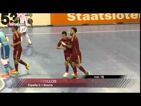 Gol de Mario Rivillos (2-1) en el España-Bosnia del Premundial 2015