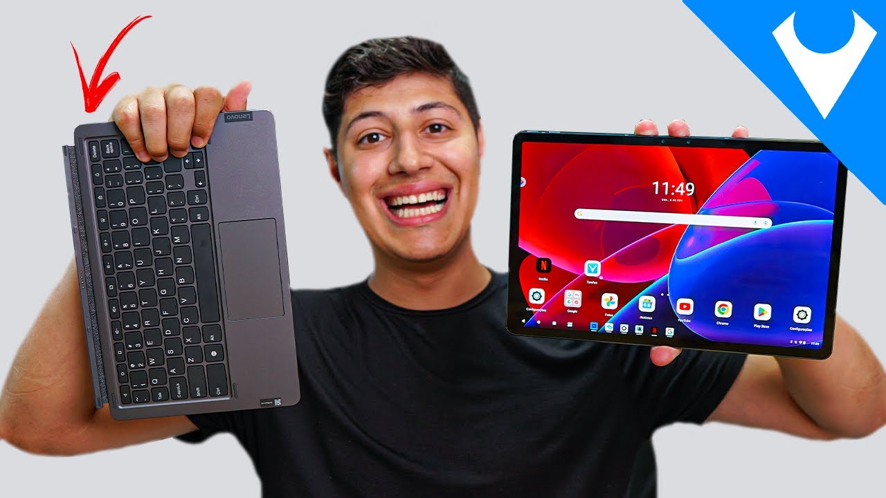 Miniatura da avaliação em vídeo de Tablet Lenovo Tab P11 Pro (2ª Geração) 256GB 8GB RAM Android 13 com Caneta e Capa