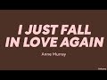 Anne Murray — I Just Fall In Love Again (LYRICS)