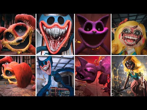 ALL NEW JUMPSCARES 1ST vs 3RD person - Poppy Playtime: Chapter 3