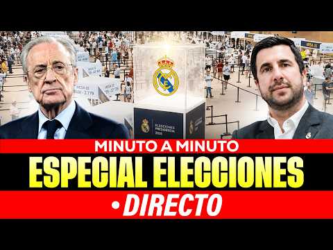 🔴DIRECTO ELECCIONES REAL MADRID ENTRE FLORENTINO PÉREZ Y ENRIQUE RIQUELME